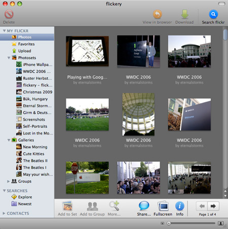 Flickery 1.9.2 для Mac — обновление клиента сервиса flickr