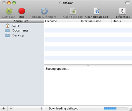 ClamXav 2.0.9 — антивирусный сканер для Mac