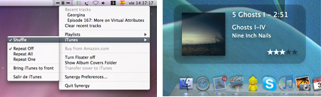 Synergy 4.5.1 для Mac — управление iTunes из строки меню
