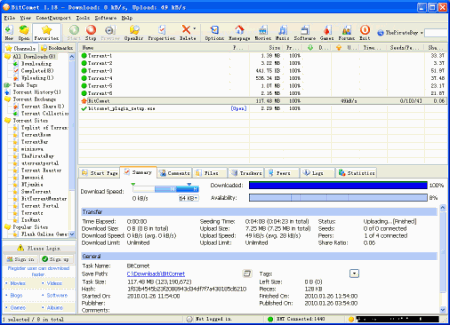 Файловые обменники: BitComet 2011-01-11