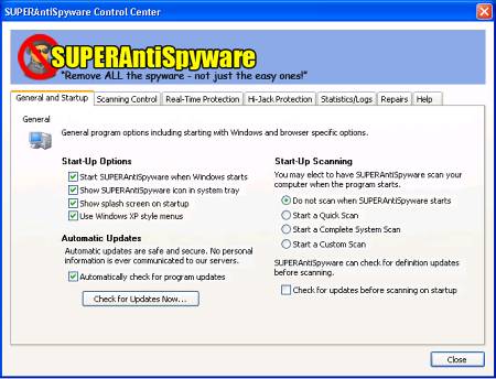 Антивирусы: SUPERAntiSpyware v.4.48.0.1000