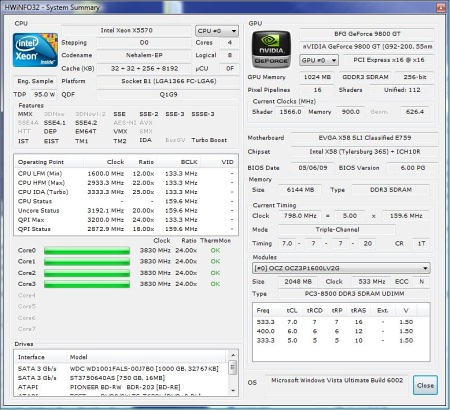 Диагностика: HWiNFO32 v.3.67