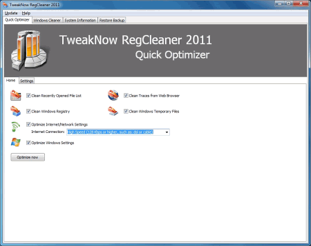 Настройщики: TweakNow RegCleaner v.6.0