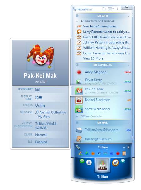 Общение в сети: Trillian v.4.2.0.24