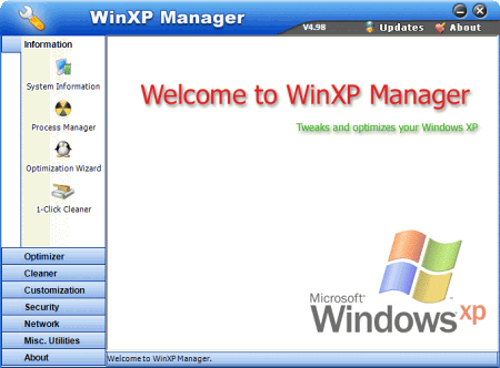 Настройщики: WinXP Manager v.7.0.5