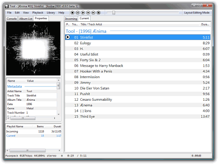 Медиаплееры: Foobar 2000 v.1.1.2