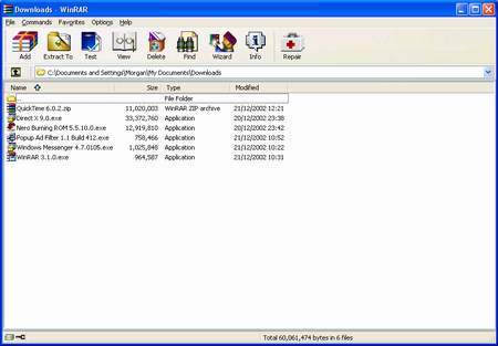 Архиваторы: WinRAR v.4.00 Beta 5