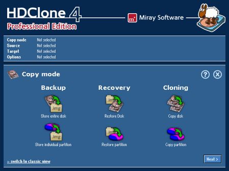 Резервное копирование: HDClone Free Edition v.4.0.3