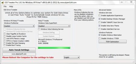 Настройщики: SSD Tweaker v.1.9.1