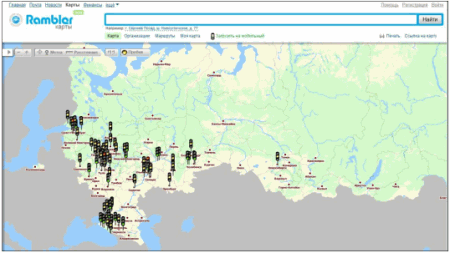 На «Рамблер-Картах» появились новые «пробки»