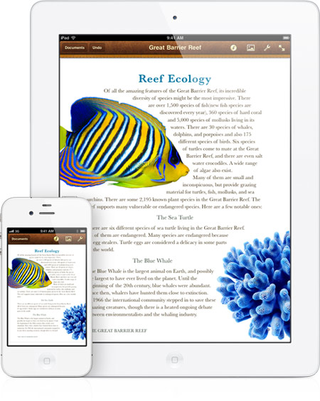 Pages для iPhone