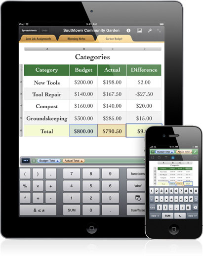 Numbers для iPhone