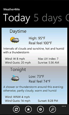 Weather4Me WP7