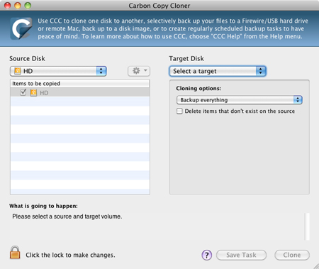 Carbon Copy Cloner для Mac
