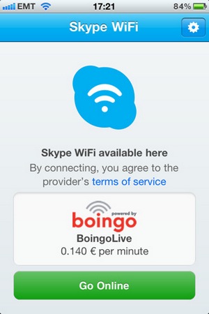 Skype WiFi для iOS