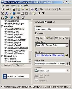 DHTML Menu Builder v.4.20.024 – программа для построения динамических меню на Web-страницах