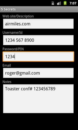 Secrets for Android