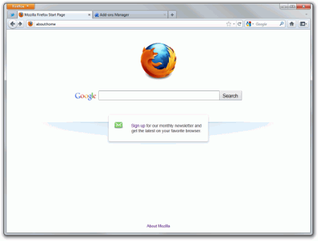 Интерфейс Firefox 7.0