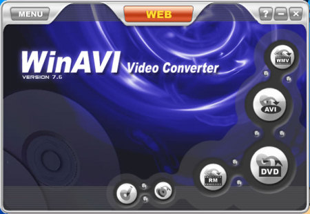 Интерфейс утилиты WinAVI Video Converter