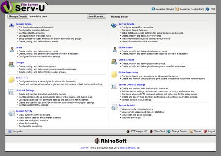 Serv-U v.11.3.0.2 - удобный и функциональный FTP-сервер