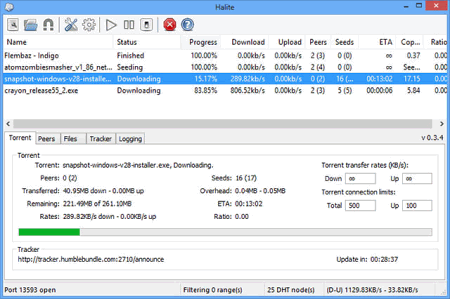 Halite BitTorrent Client