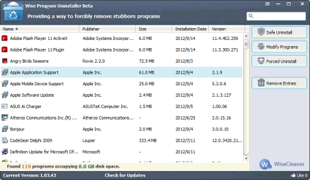 Wise Program Uninstsaller