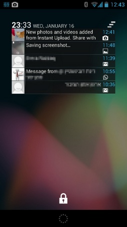 Lock Screen Notifications Widget 