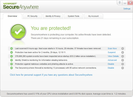 Webroot SecureAnywhere AntiVirus