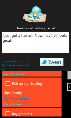 Twitter Tasks