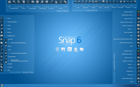 Интерфейс Ashampoo Snap