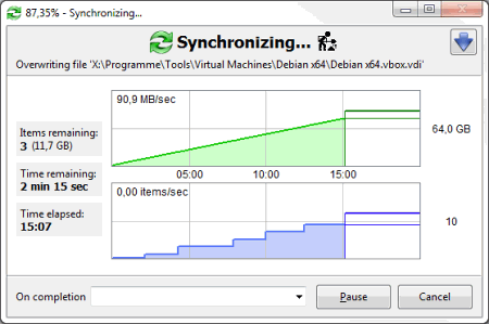 Интерфейс FreeFileSync