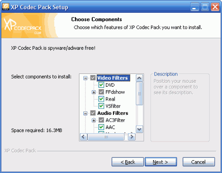 XP Codec Pack v.2.5.8 - сборник необходимых кодеков для просмотра фильмов на ПК