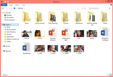 SkyDrive на Windows 8.1