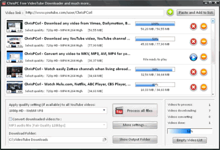 ChrisPC Free VideoTube Downloader