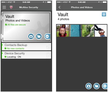 McAfee on iOS
