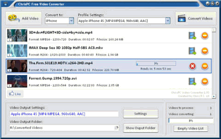 ChrisPC Free Video Converter
