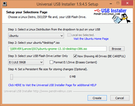 Скриншот Universal USB Installer от Neowin.net