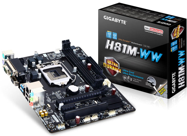 Плата Gigabyte H81M-WW имеет всего один видеовыход