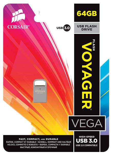 Флэш-накопители Corsair Flash Voyager Vega получили интерфейс USB 3.0