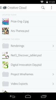 Файлы из Creative Cloud теперь можно просматривать с Android