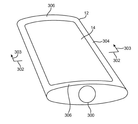 В Apple придумали, что гибкой панели OLED можно придать выпуклую форму
