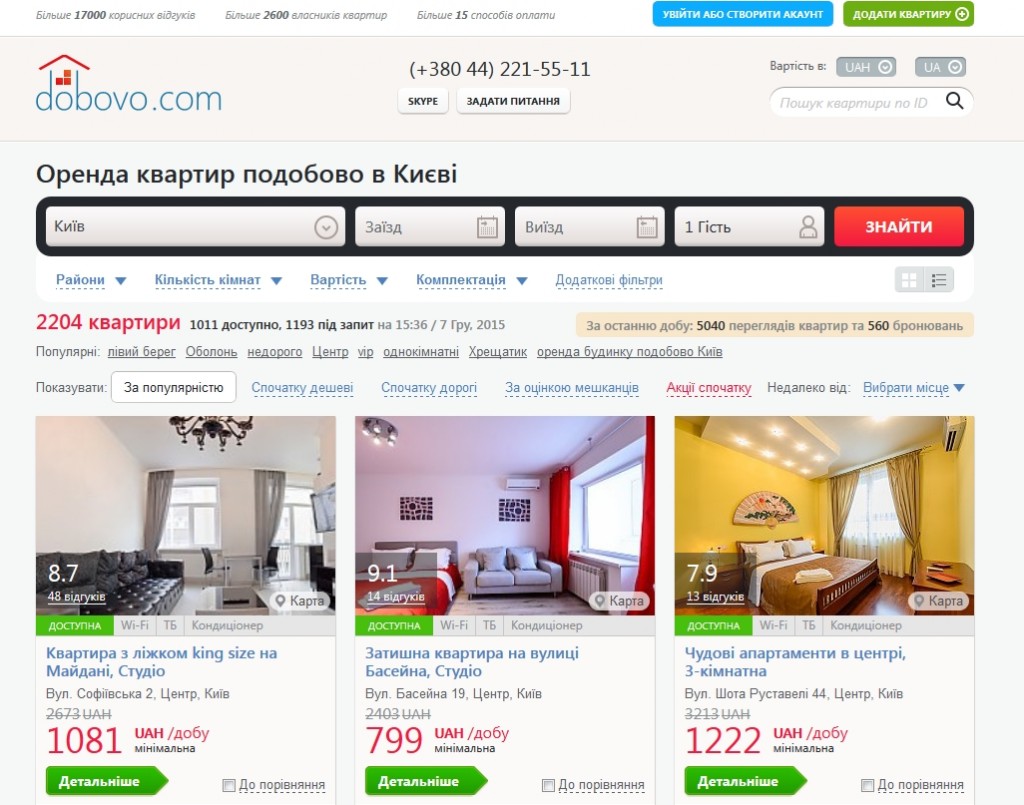 Как снять квартиру на Новый год при помощи Интернета