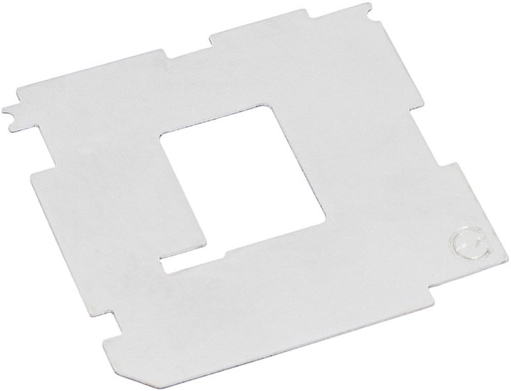 Форма и размеры прокладки точно соответствуют конструкции процессоров Intel Skylake