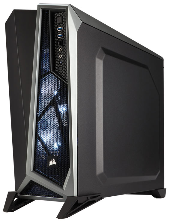 Компьютерный корпус Corsair Spec-Alpha Carbide рассчитан на плату типоразмера ATX