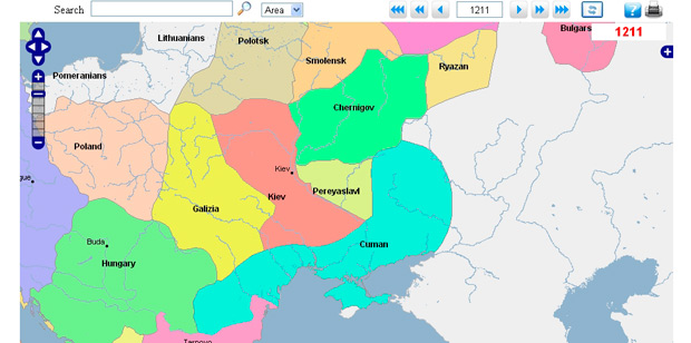 При помощи сайта можно узнать какие страны занимали территорию Украины в прошлом