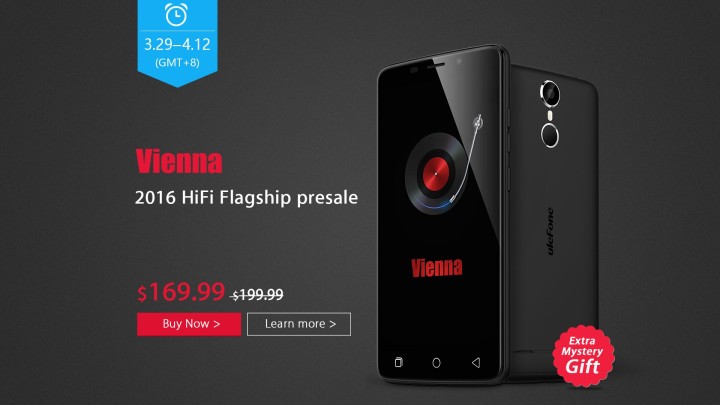 Музыкальный Ulefone Vienna за $170 с таинственным подарком