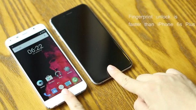 Дактилоскипический датчик смартфона UMi Touch срабатывает за 0,1 с