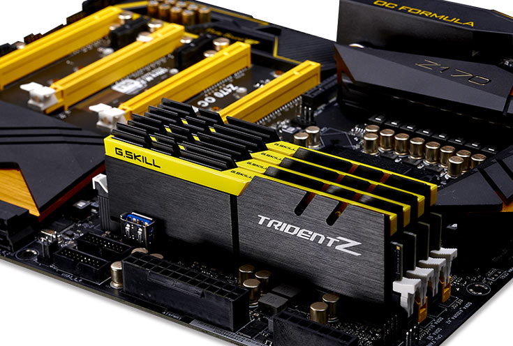G.Skill предлагает пять новых вариантов цветового оформления модулей памяти Trident Z DDR4