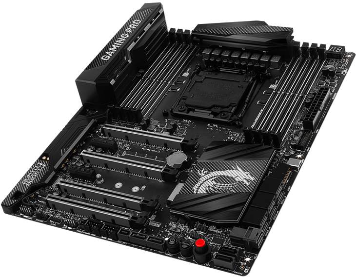 Если у владельца платы MSI X99A Gaming Pro Carbon нет светодиодной ленты, то его выручит встроенная подсветка