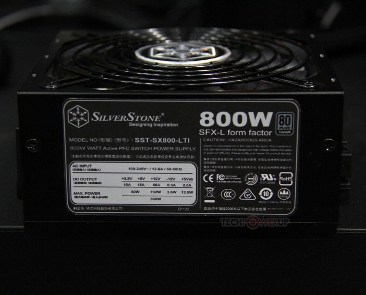 Блок питания SilverStone SX800-LTI имеет сертификат 80 Plus Titanium